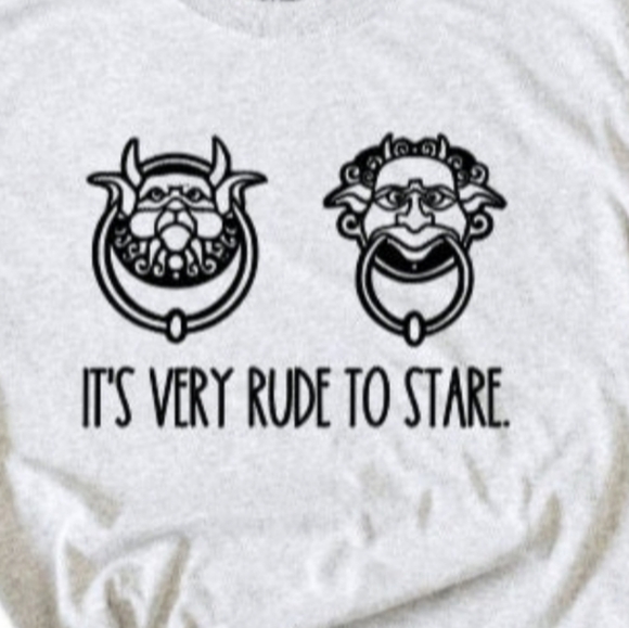 Hand Crafted Tops - Very Rude To Stare Graphic Tee
